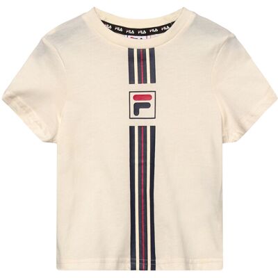 FILA Montereggi Regular Heritage Tape T-Shirt 122-128 Cream 122-128 FILA Montereggi Regular Heritage Tape T-Shirt 122-128 Cream 122-128