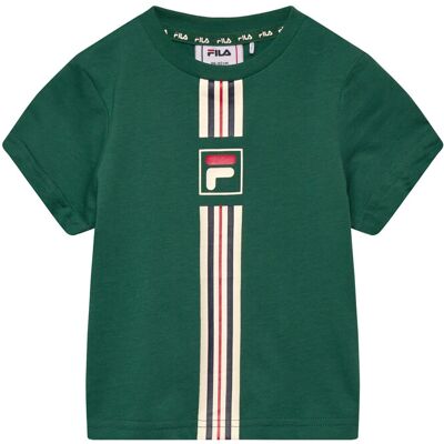 FILA Montereggi Regular Heritage Tape T-Shirt 98-104 Green 98-104 FILA Montereggi Regular Heritage Tape T-Shirt 98-104 Green 98-104