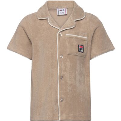 FILA Calci Relaxed Towelling Resort Shirt 98-104 Beige 98-104 FILA Calci Relaxed Towelling Resort Shirt 98-104 Beige 98-104