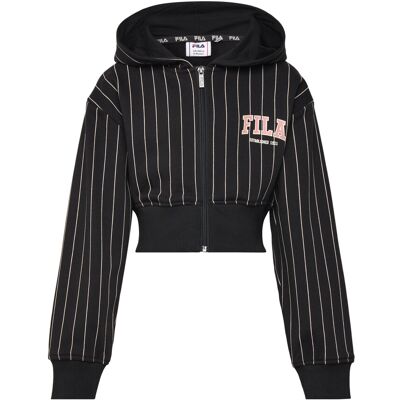 FILA Rifredi Loose Graphic Pinstriped Zip Hoodie 134-140 Black 134-140 FILA Rifredi Loose Graphic Pinstriped Zip Hoodie 134-140 Black 134-140