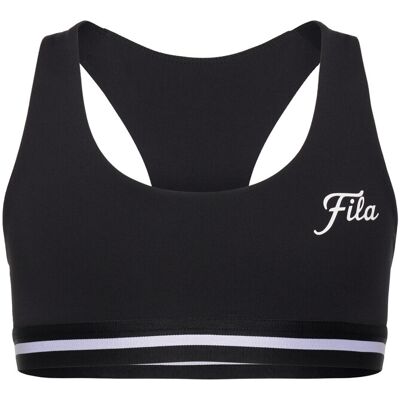 FILA Lunata Graphic Taped Bra Top 134-140 Black 134-140 FILA Lunata Graphic Taped Bra Top 134-140 Black 134-140