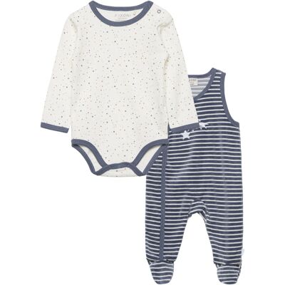 Fixoni Body Ls W.romper 50 Blue 50 Fixoni Body Ls W.romper 50 Blue 50