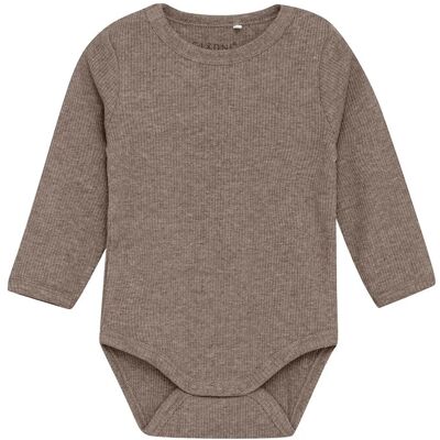 Fixoni Body Ls Melange Rib 62 Brown 62 Fixoni Body Ls Melange Rib 62 Brown 62
