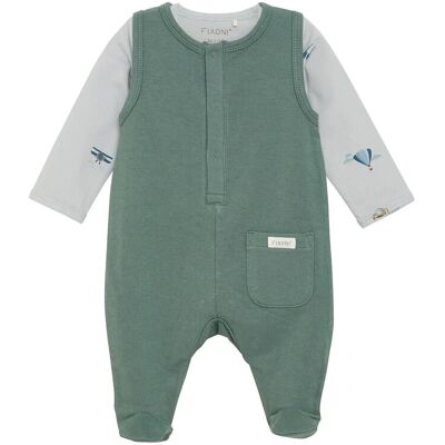 Fixoni Set W. Body And Romper Sweat 74 Green 74 Fixoni Set W. Body And Romper Sweat 74 Green 74