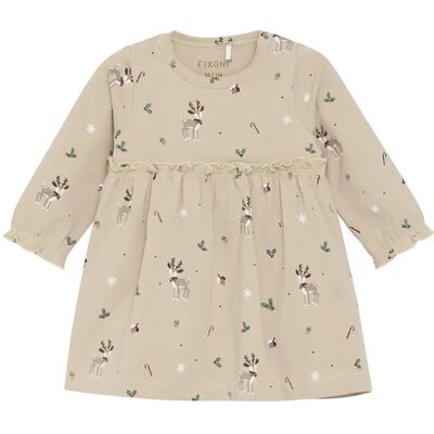 Fixoni Body Dress Ls 68 Beige 68 Fixoni Body Dress Ls 68 Beige 68
