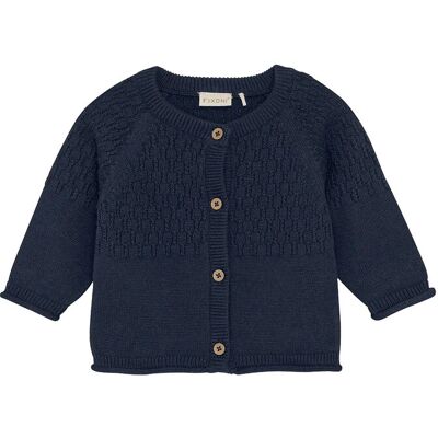 Fixoni Cardigan Knit 74 Navy 74 Fixoni Cardigan Knit 74 Navy 74