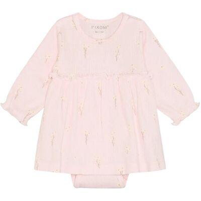 Fixoni Body Dress Ls Rib 74 Pink 74 Fixoni Body Dress Ls Rib 74 Pink 74
