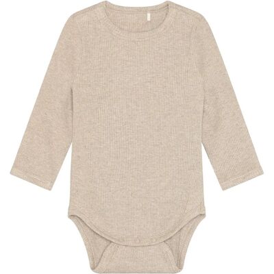 Fixoni Body Ls Melange Rib 62 Beige 62 Fixoni Body Ls Melange Rib 62 Beige 62