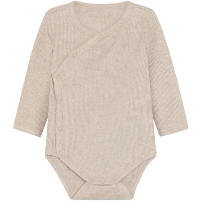 Fixoni Wrap Body Ls Melange Rib 74 Beige 74 Fixoni Wrap Body Ls Melange Rib 74 Beige 74