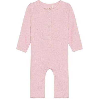 Fixoni Rompers Ls Melange Rib 62 Pink 62 Fixoni Rompers Ls Melange Rib 62 Pink 62