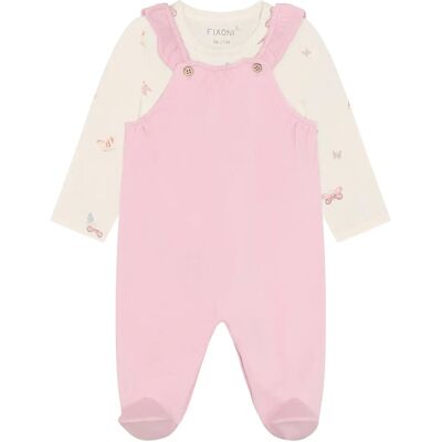 Fixoni Set W. Body And Romper 74 Pink 74 Fixoni Set W. Body And Romper 74 Pink 74