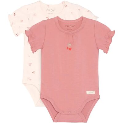 Fixoni Body Ss 2-Pack 74 Pink 74 Fixoni Body Ss 2-Pack 74 Pink 74