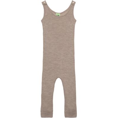 FUB Baby Rib Overall 80 Beige 80 FUB Baby Rib Overall 80 Beige 80