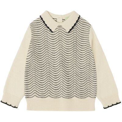 FUB Baby Pointelle Blouse 56 Cream 56 FUB Baby Pointelle Blouse 56 Cream 56