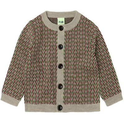 FUB Baby Herringbone Cardigan 56 Beige 56 FUB Baby Herringbone Cardigan 56 Beige 56