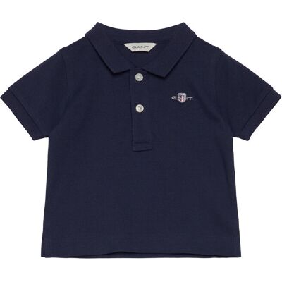Gant Shield Pique Ss Rugger 74 Navy 74 Gant Shield Pique Ss Rugger 74 Navy 74