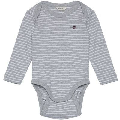Gant Shield Striped Ls Body 80 Grey 80 Gant Shield Striped Ls Body 80 Grey 80