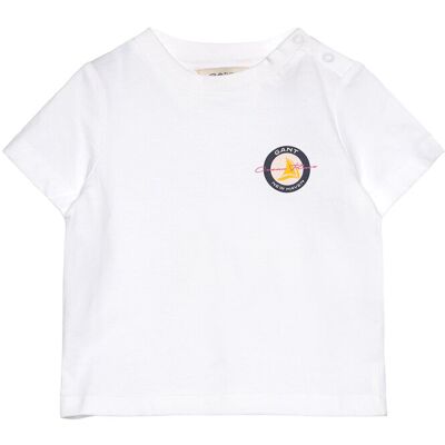 Gant Sailing Graphic T-Shirt 74 White 74 Gant Sailing Graphic T-Shirt 74 White 74