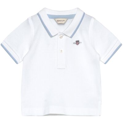Gant Contrast Tp Ss Pique Rugger 68 White 68 Gant Contrast Tp Ss Pique Rugger 68 White 68