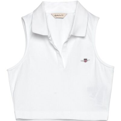 Gant Slim Pique Top 134-140 White 134-140 Gant Slim Pique Top 134-140 White 134-140