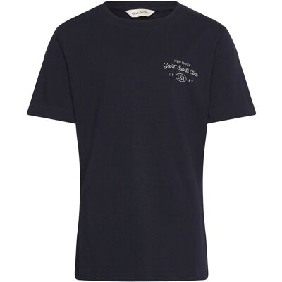 Gant Sports Club Graphic T-Shirt 134-140 Navy 134-140 Gant Sports Club Graphic T-Shirt 134-140 Navy 134-140