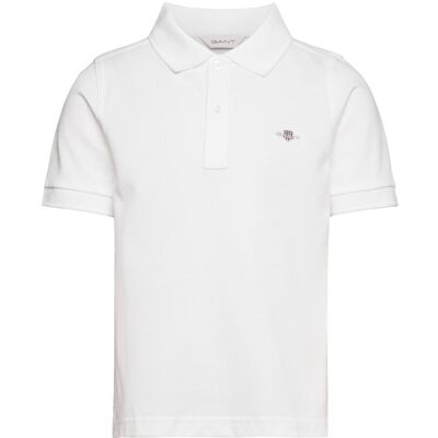 Gant Shield Ss Pique 110-116 White 110-116 Gant Shield Ss Pique 110-116 White 110-116