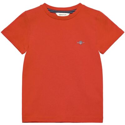Gant Shield Ss T-Shirt 98-104 Orange 98-104 Gant Shield Ss T-Shirt 98-104 Orange 98-104