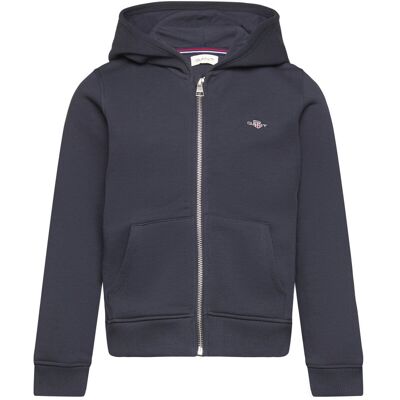 Gant Shield Zip Hoodie 98-104 Navy 98-104 Gant Shield Zip Hoodie 98-104 Navy 98-104