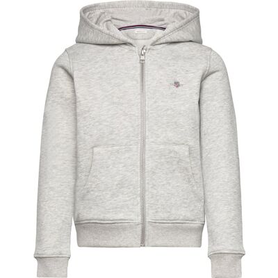 Gant Shield Zip Hoodie 98-104 Grey 98-104 Gant Shield Zip Hoodie 98-104 Grey 98-104