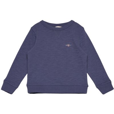 Gant Shield Cotton Slub C-Neck 122/128 Navy 122/128 Gant Shield Cotton Slub C-Neck 122/128 Navy 122/128