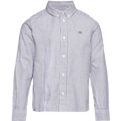 Gant Oxford Striped Shield Shirt 122-128 Blue 122-128 Gant Oxford Striped Shield Shirt 122-128 Blue 122-128