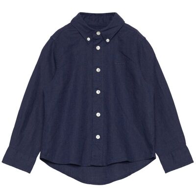 Gant Cotton Linen Bd Ls Shirt 110-116 Navy 110-116 Gant Cotton Linen Bd Ls Shirt 110-116 Navy 110-116