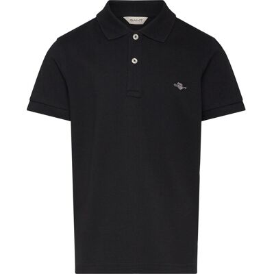 Gant Shield Ss Pique 134-140 Black 134-140 Gant Shield Ss Pique 134-140 Black 134-140