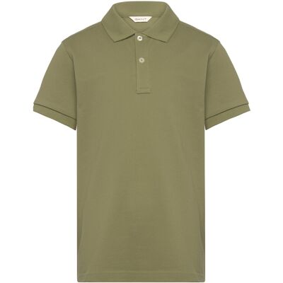 Gant Shield Ss Pique 170 Khaki 170 Gant Shield Ss Pique 170 Khaki 170