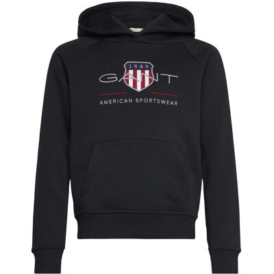 GANT Hettegenser Svart - For Barn GANT Hettegenser Svart - For Barn