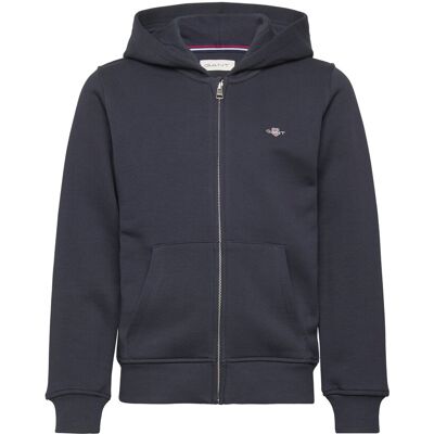 Gant Shield Zip Hoodie 134-140 Navy 134-140 Gant Shield Zip Hoodie 134-140 Navy 134-140