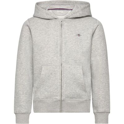 Gant Shield Zip Hoodie 134-140 Grey 134-140 Gant Shield Zip Hoodie 134-140 Grey 134-140