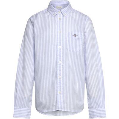 Gant Striped Shield Poplin Shirt 146-152 Blue 146-152 Gant Striped Shield Poplin Shirt 146-152 Blue 146-152
