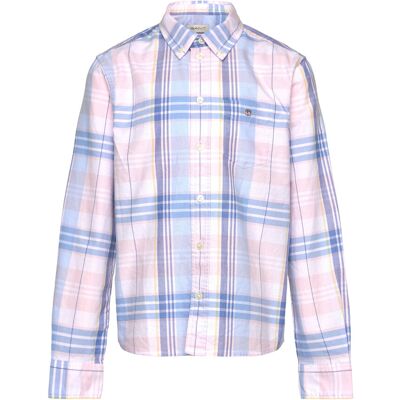 Gant Checked Oxford Bd Ls Shirt 170 White 170 Gant Checked Oxford Bd Ls Shirt 170 White 170