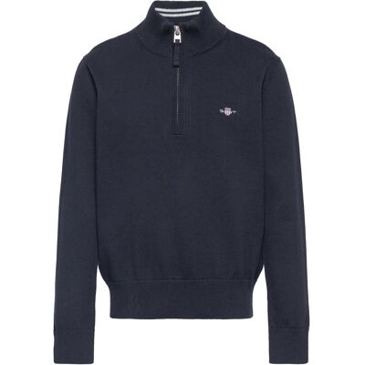 Gant Shield Cotton Half Zip 134-140 Navy 134-140 Gant Shield Cotton Half Zip 134-140 Navy 134-140