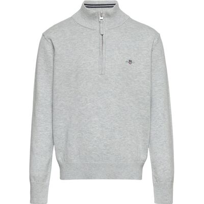 Gant Shield Cotton Half Zip 146-152 Grey 146-152 Gant Shield Cotton Half Zip 146-152 Grey 146-152