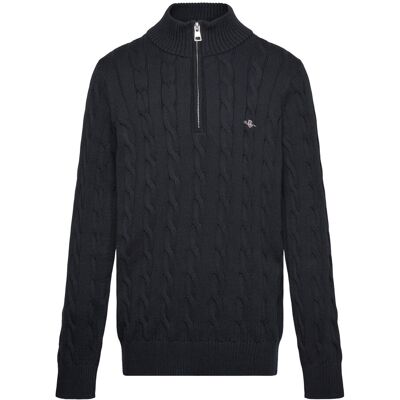 Gant Cotton Cable Half Zip 134-140 Black 134-140 Gant Cotton Cable Half Zip 134-140 Black 134-140