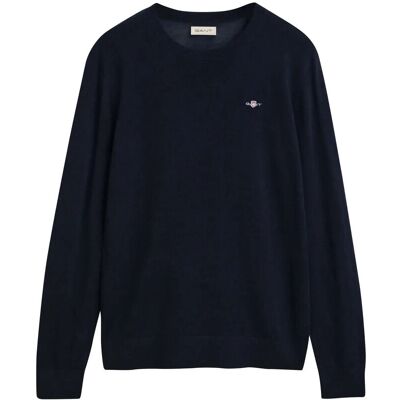 Gant Extrafine Merino Wool C-Neck 146-152 Blue 146-152 Gant Extrafine Merino Wool C-Neck 146-152 Blue 146-152