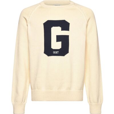 Gant Graphic Raglan C-Neck 158-164 Cream 158-164 Gant Graphic Raglan C-Neck 158-164 Cream 158-164