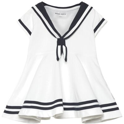Geggamoja Sailor Dress 86-92 White 86-92 Geggamoja Sailor Dress 86-92 White 86-92