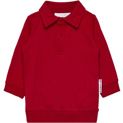 Geggamoja Collar Sweater 134/140 Red 134/140 Geggamoja Collar Sweater 134/140 Red 134/140