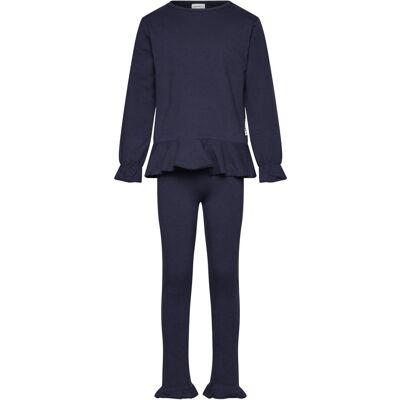 Geggamoja Flounce Set 62/68 Navy 62/68 Geggamoja Flounce Set 62/68 Navy 62/68