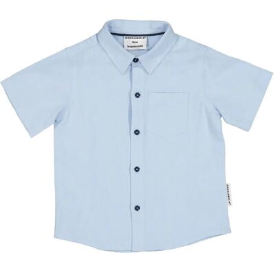 Geggamoja Linen Shirt 86/92 Blue 86/92 Geggamoja Linen Shirt 86/92 Blue 86/92