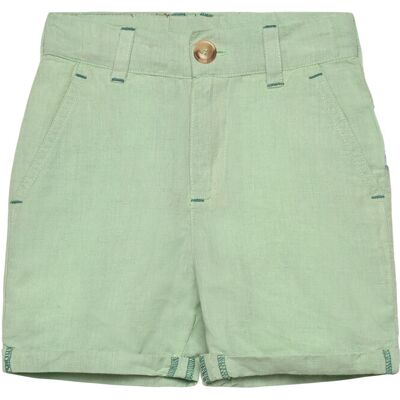 Geggamoja Linen Shorts Light Blue 86/92 Green 86/92 Geggamoja Linen Shorts Light Blue 86/92 Green 86/92