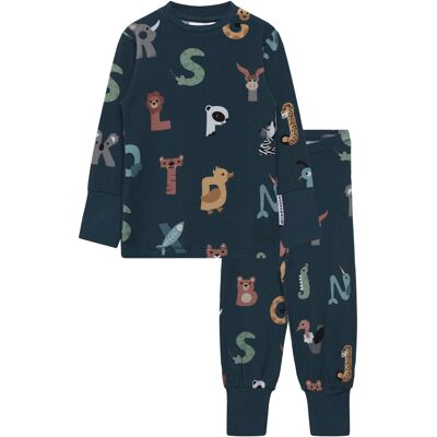 Geggamoja Bamboo Two Piece Pyjamas 74/80 Navy 74/80 Geggamoja Bamboo Two Piece Pyjamas 74/80 Navy 74/80